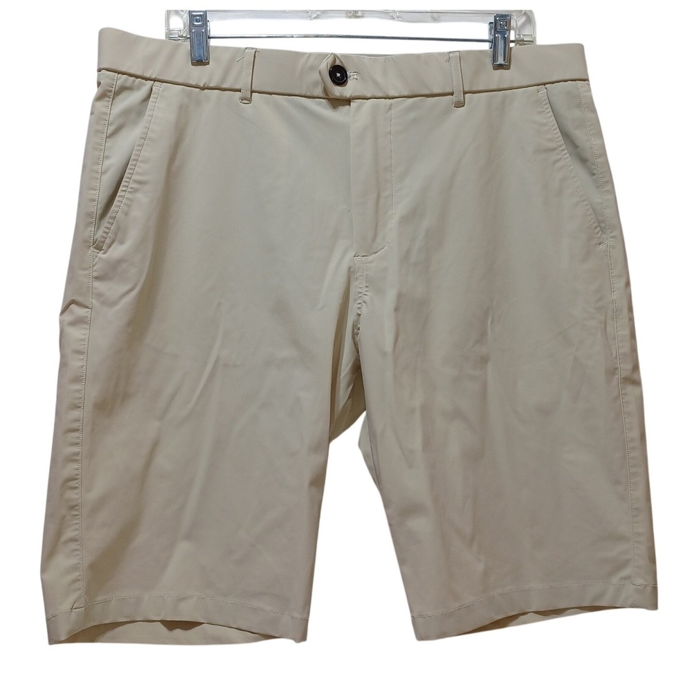 Greyson Golf Mens 36‎ Montauk Sport Shorts Tan Performance Stretch 10 In Stretch